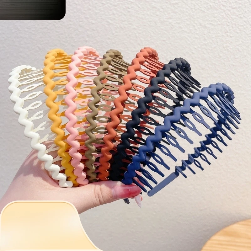 洗脸发箍女夏季秋冬防滑不掉敷面膜短发头箍女款压发灰色发夹发饰