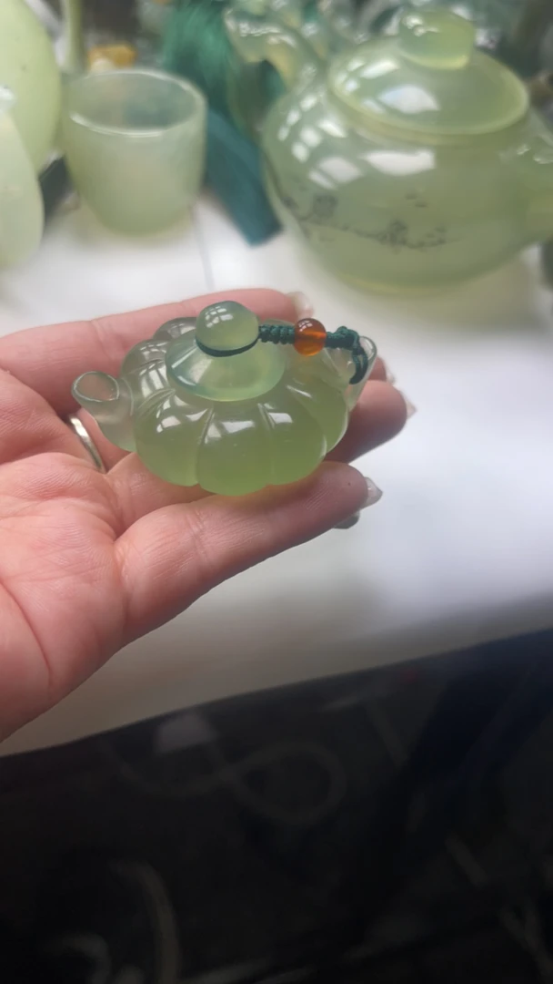 天然岫玉手链  男女可佩戴