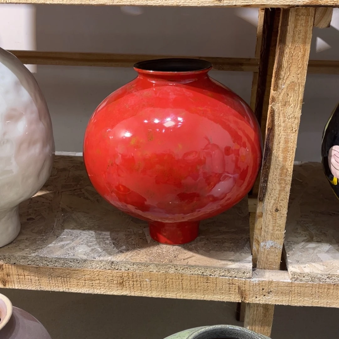白泥花瓶景德镇陶瓷高度