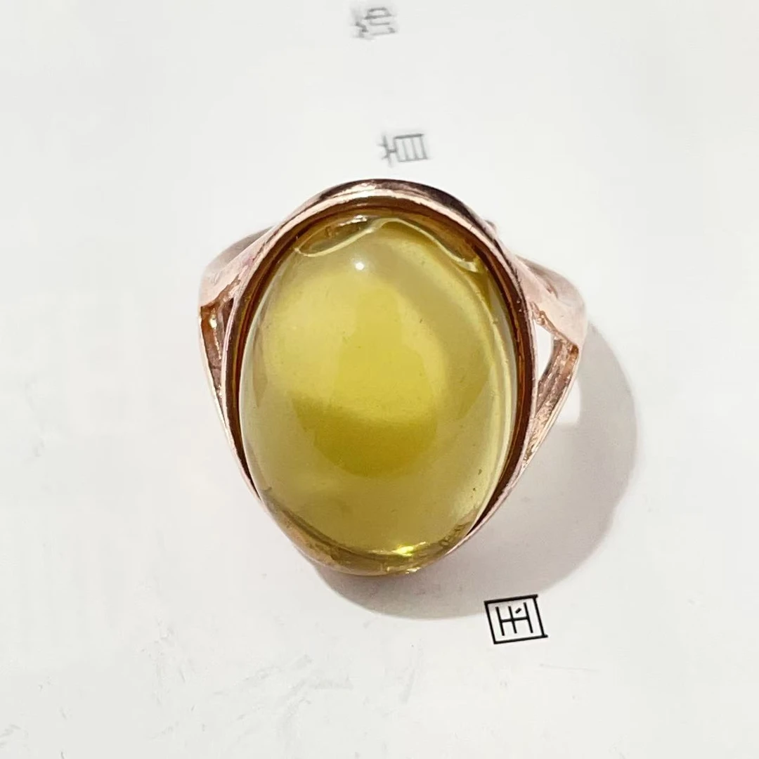 【清梧云初】 经典时尚黄戒指Z6
