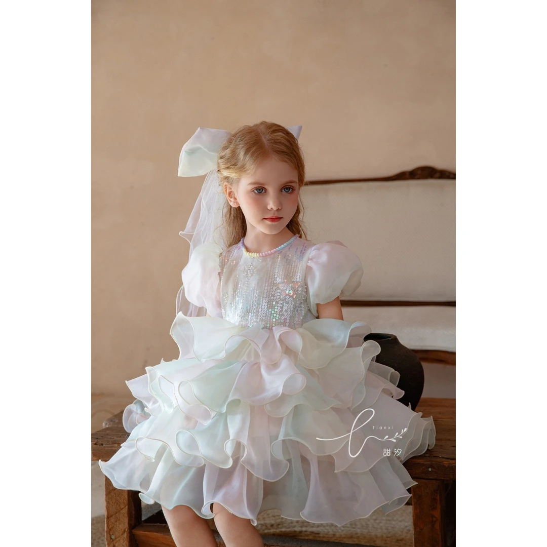 甜汐·25夏~彩虹蛋糕裙80059