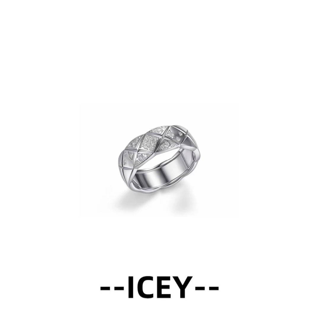 镀K金 ICEY小香风高级名媛风戒指--B1123