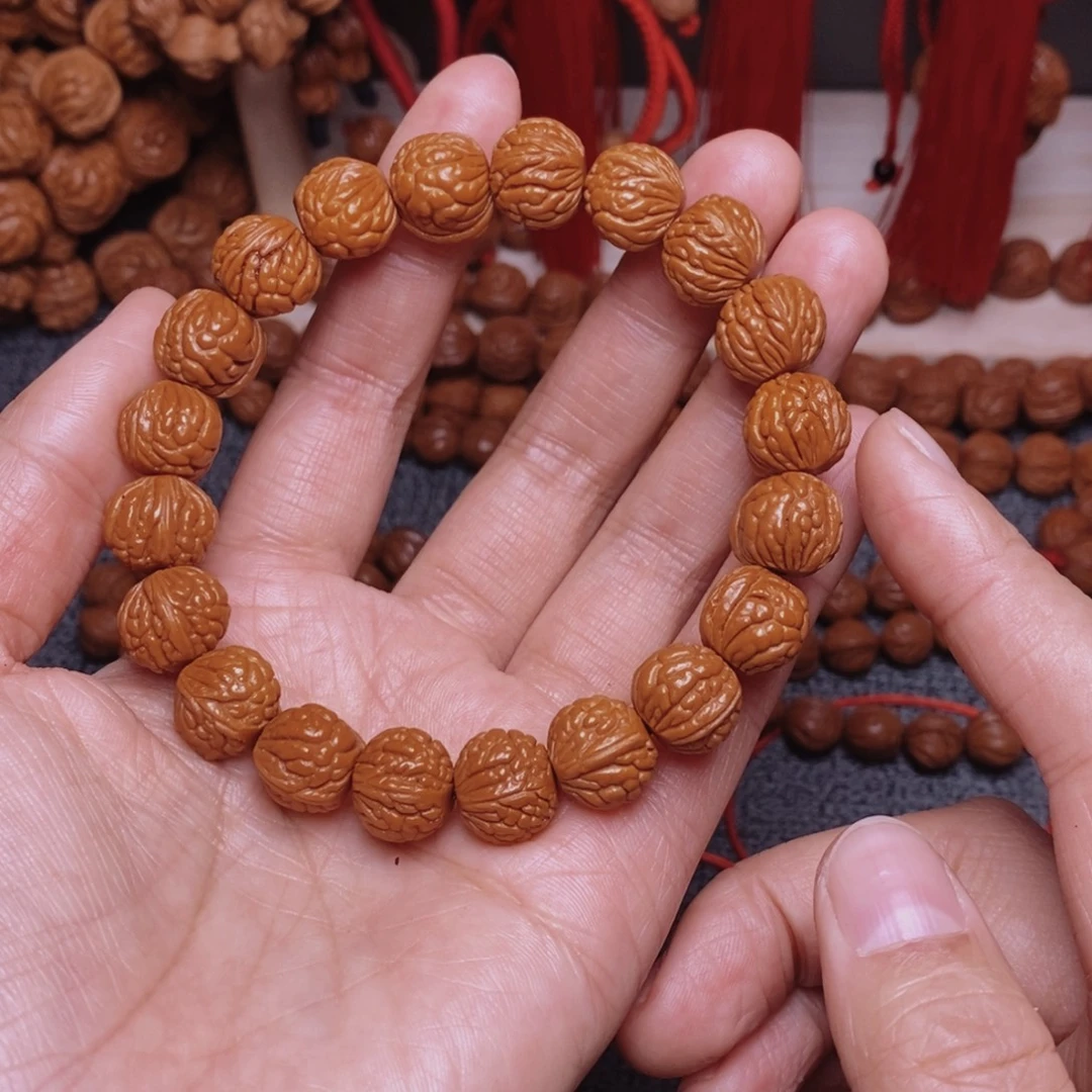 吊坠桃核桃枭手串1