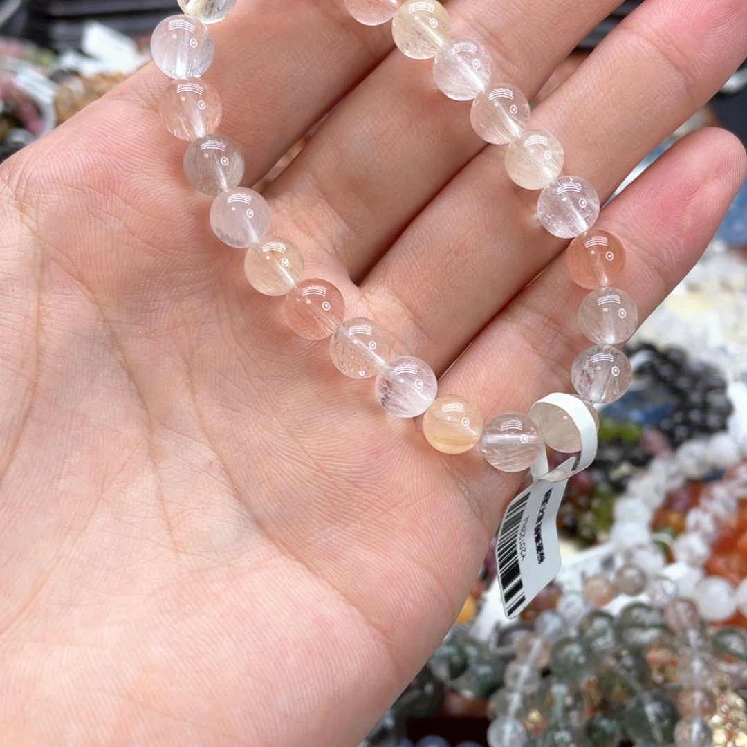 雪***火未镶嵌手串水晶彩兔毛8