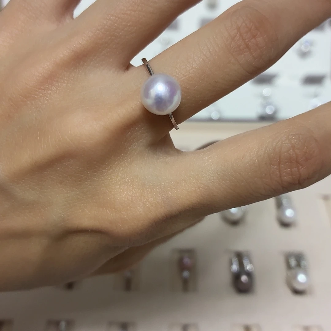 非金属8.8mm极光炫粉素戒捡漏