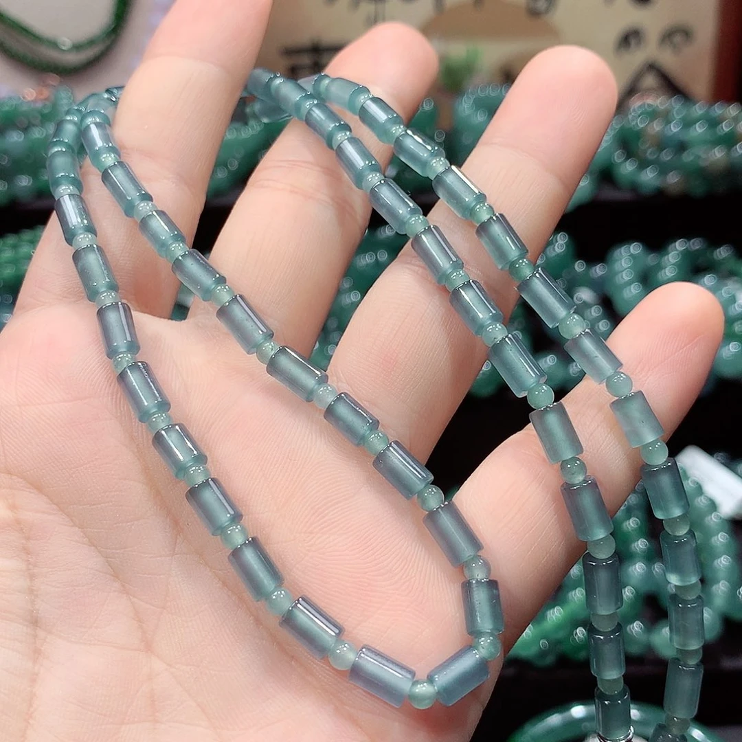 翡翠未镶嵌手链卡4.7