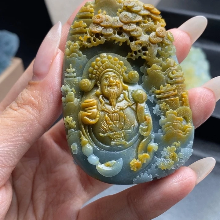 定制翡翠未镶嵌快*！财神