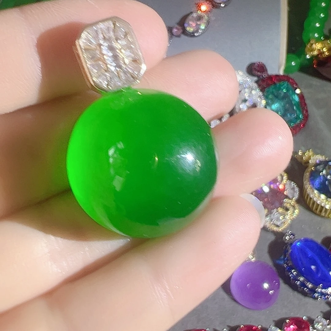 （***）花岗石钨合金红色蓝色吊坠