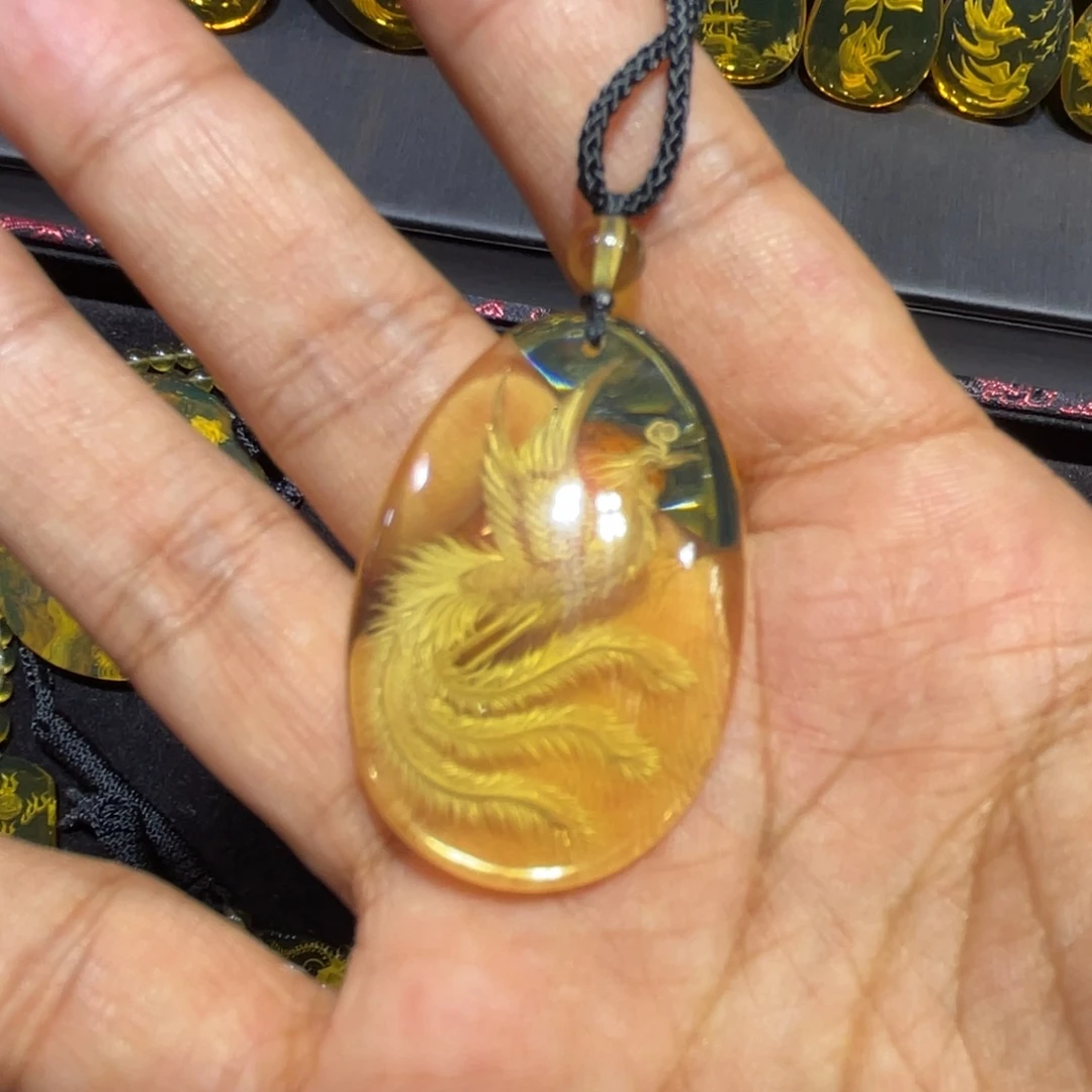 琥珀未镶嵌手链凤凰