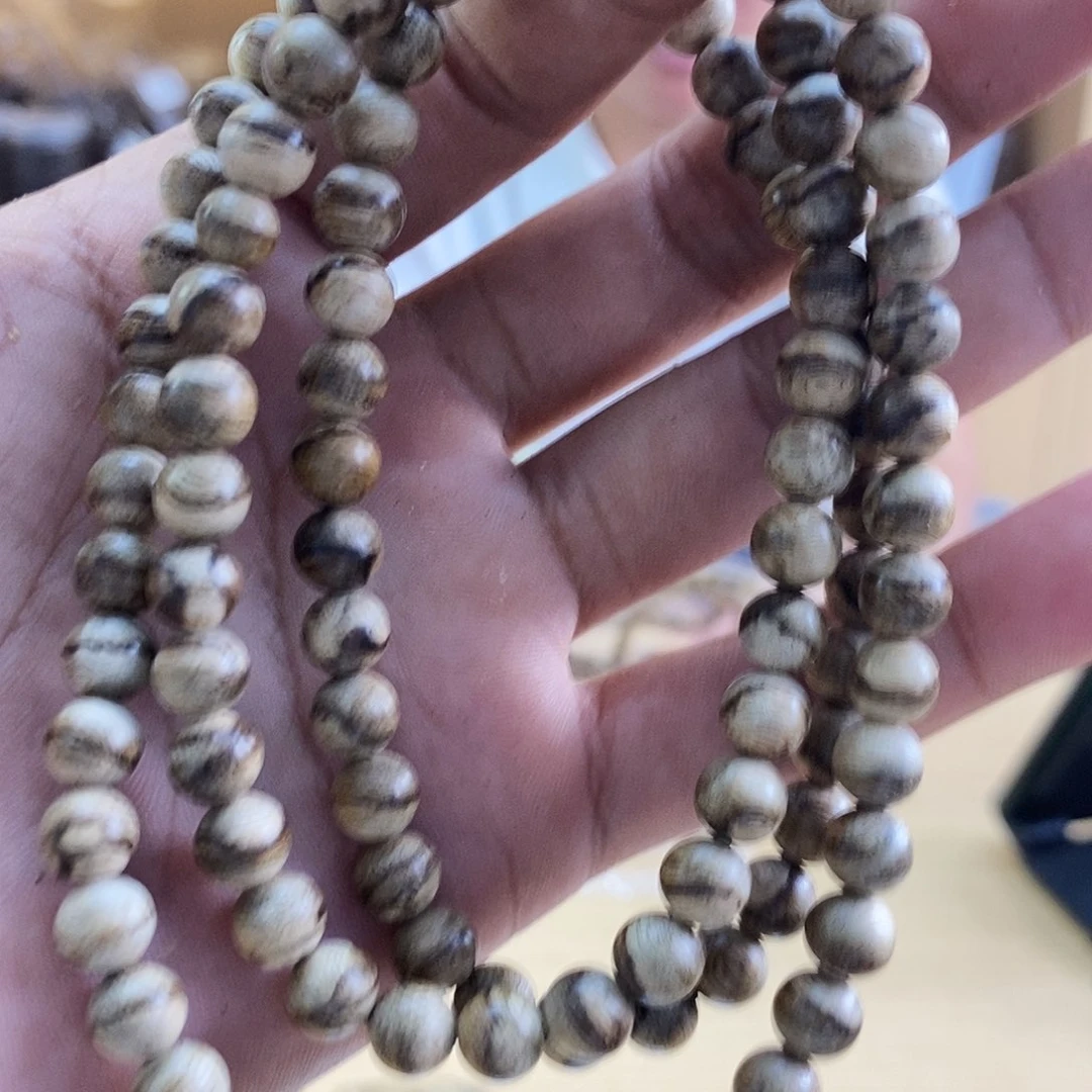 沉香沉香碎屑达拉干圆珠长串07/13克➕多样性发一