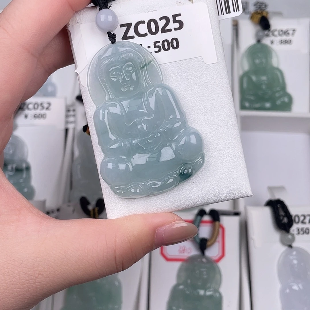 翡翠未镶嵌颈饰zc025