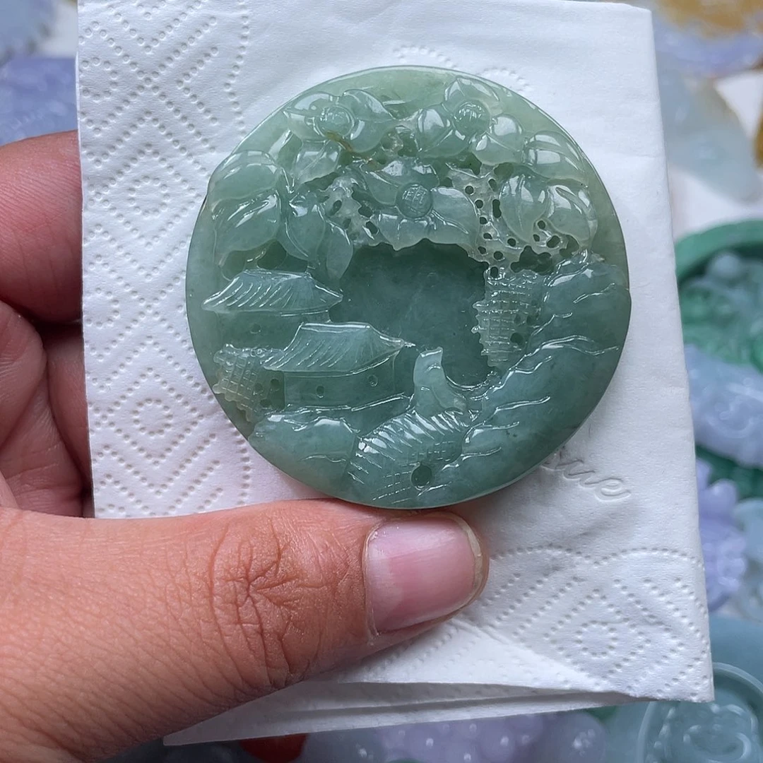 颈饰未镶嵌翡翠翡玉缘翡翠