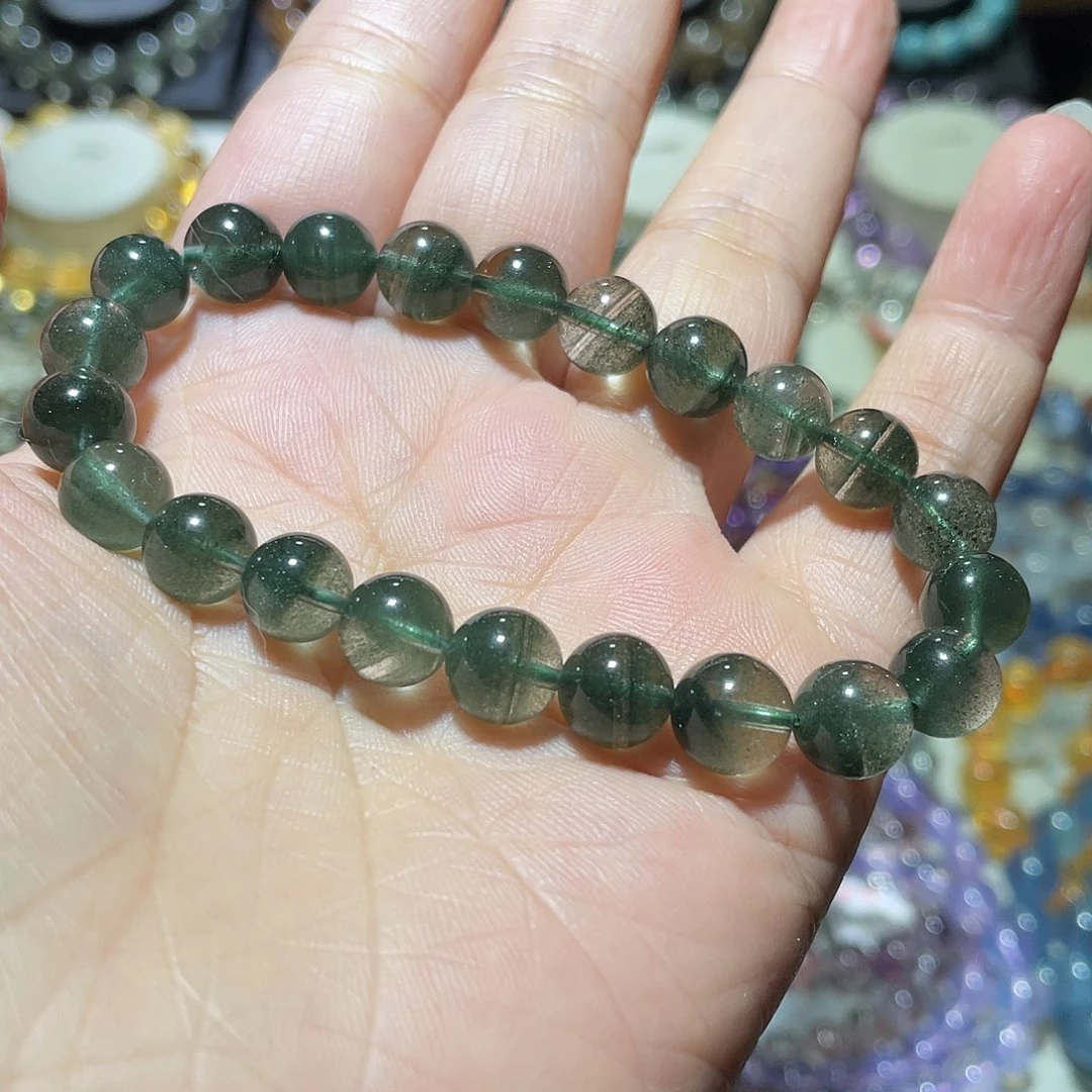 未镶嵌手链水晶绿幽灵千层