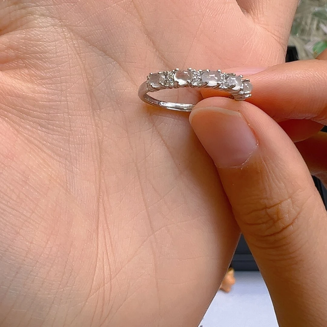 翡翠银S925镶嵌吊坠(不含链)翡翠