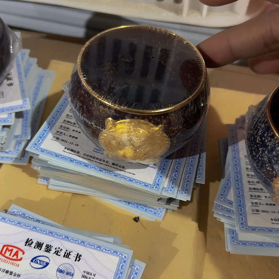 瓷片小**瑕疵茶具，介意勿拍