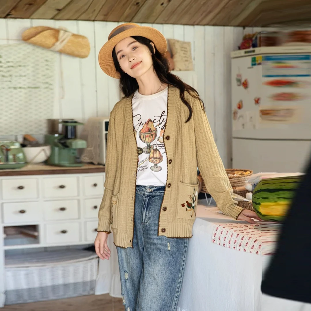 旗舰【C】纯棉亲肤透气洋气休闲T恤2025秋季专柜撤柜品牌女装