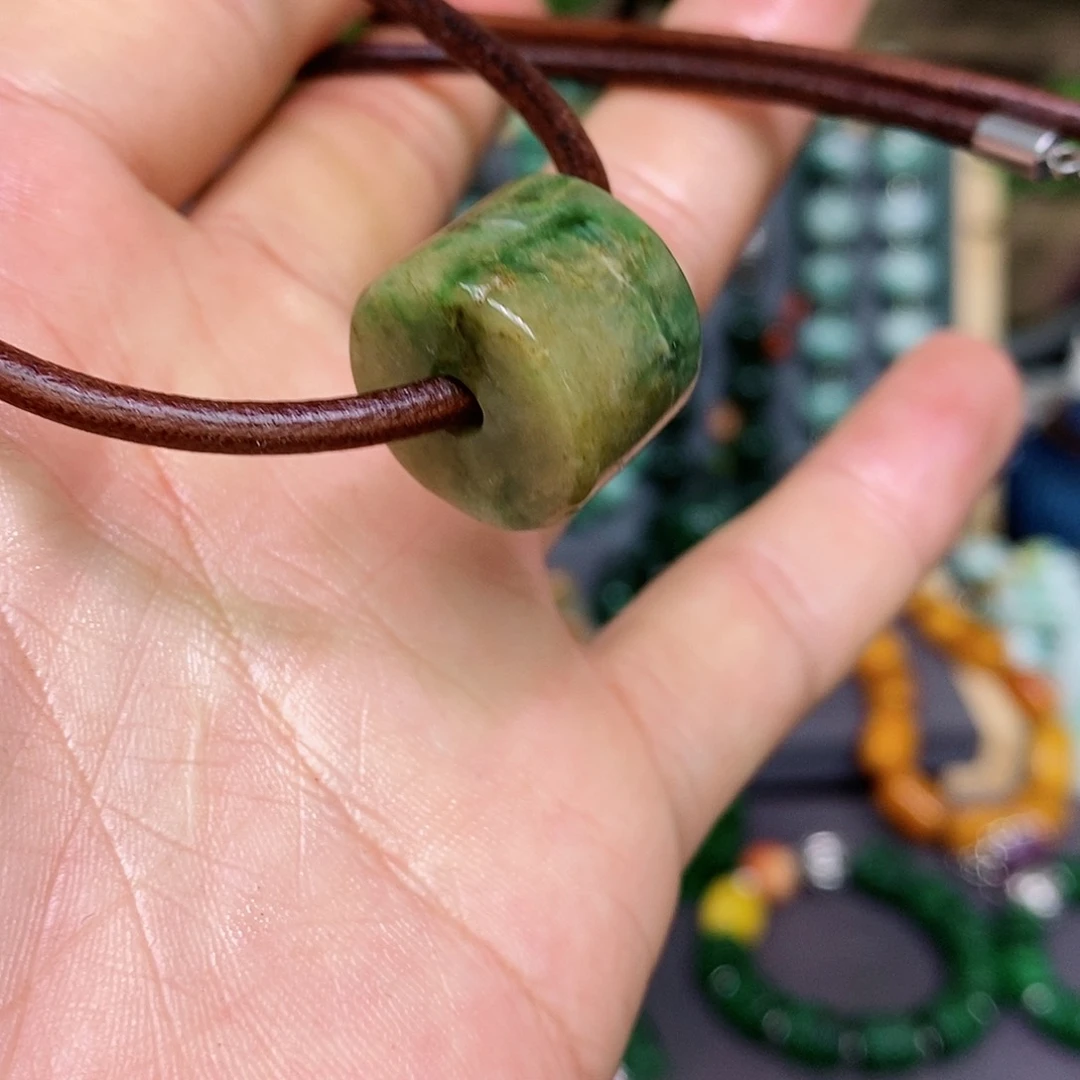 银S925镶嵌翡翠手链漂亮美眉