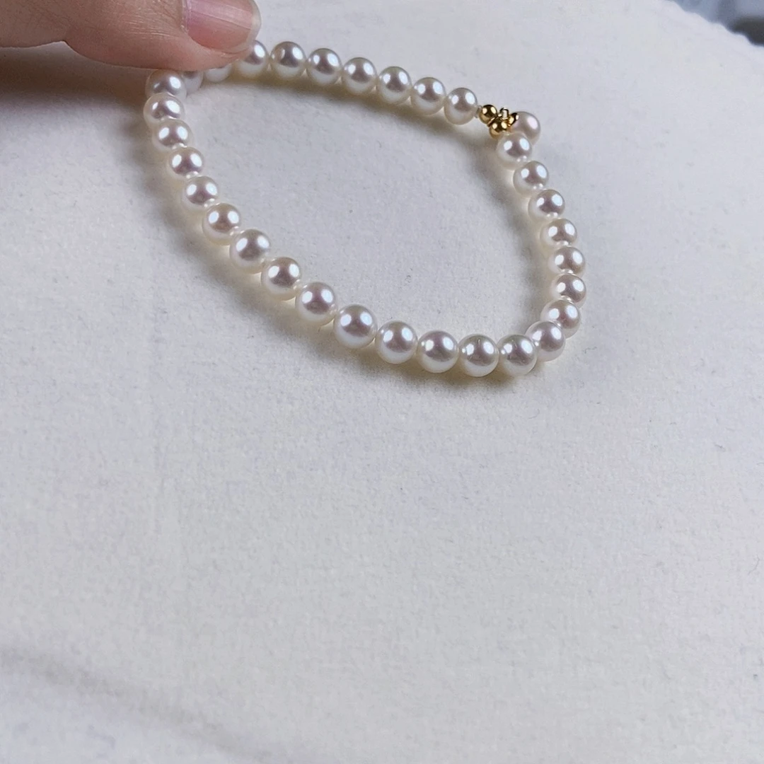 淡水珍珠手绳银S925镶嵌