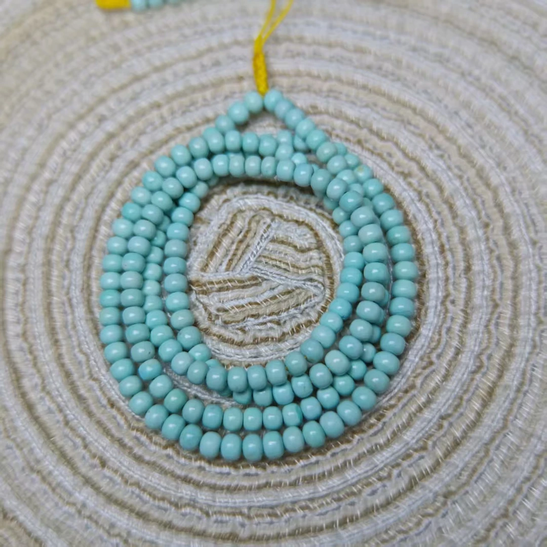 约4.5mm绿松老型项链