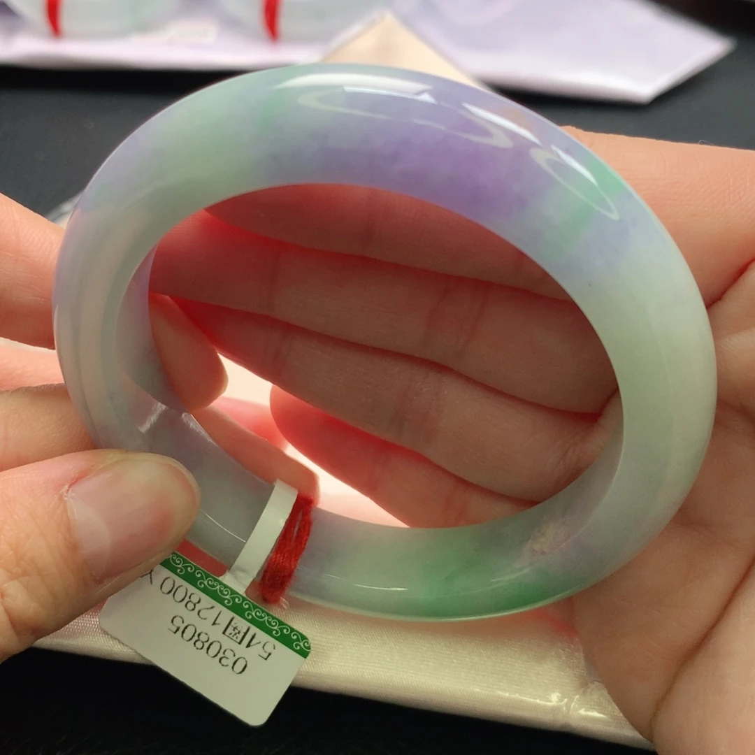 翡翠手镯未镶嵌5455圈