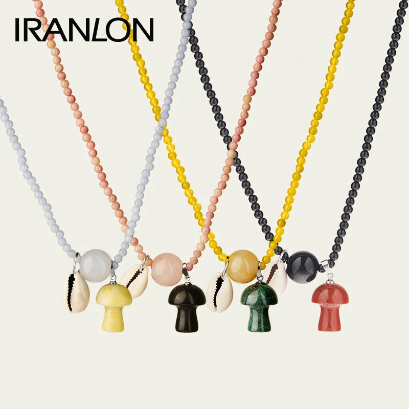 IRANLON 钛钢项链 IRANLON  彩菇系列项链百搭个性
