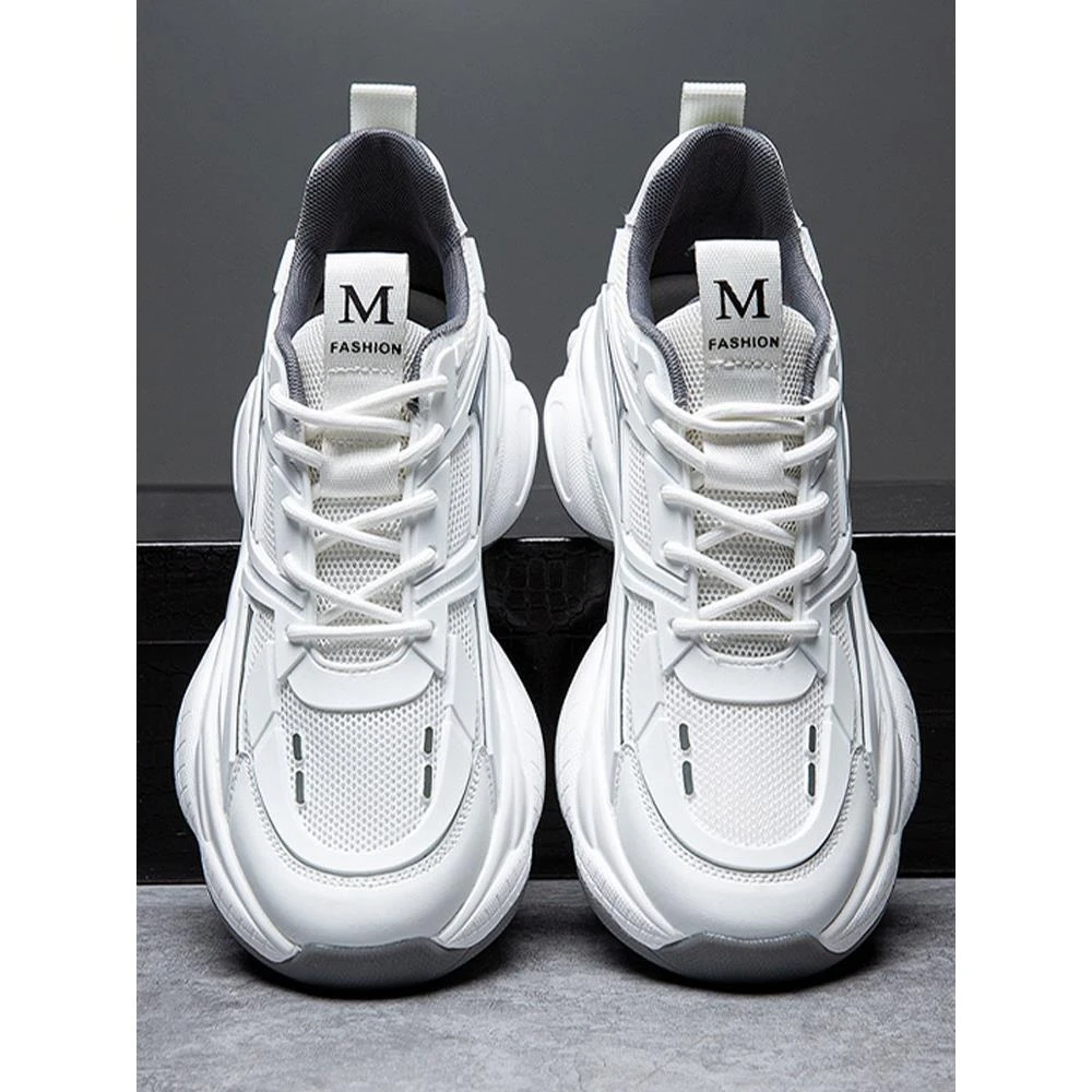 特大码男鞋2025夏季新款休闲老爹鞋48厚底系带运动男鞋49鞋子男款