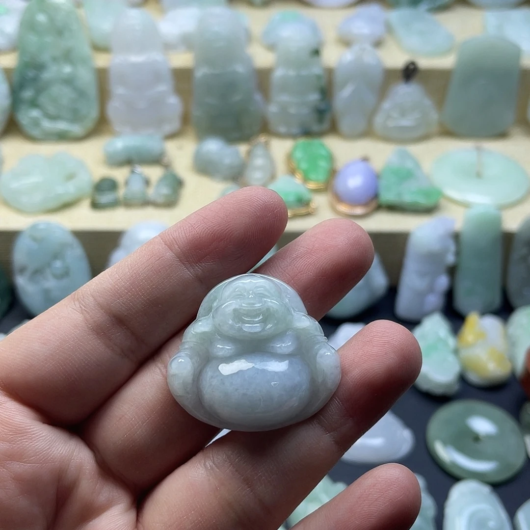 ****࿐翡翠未镶嵌颈饰纯天然翡翠