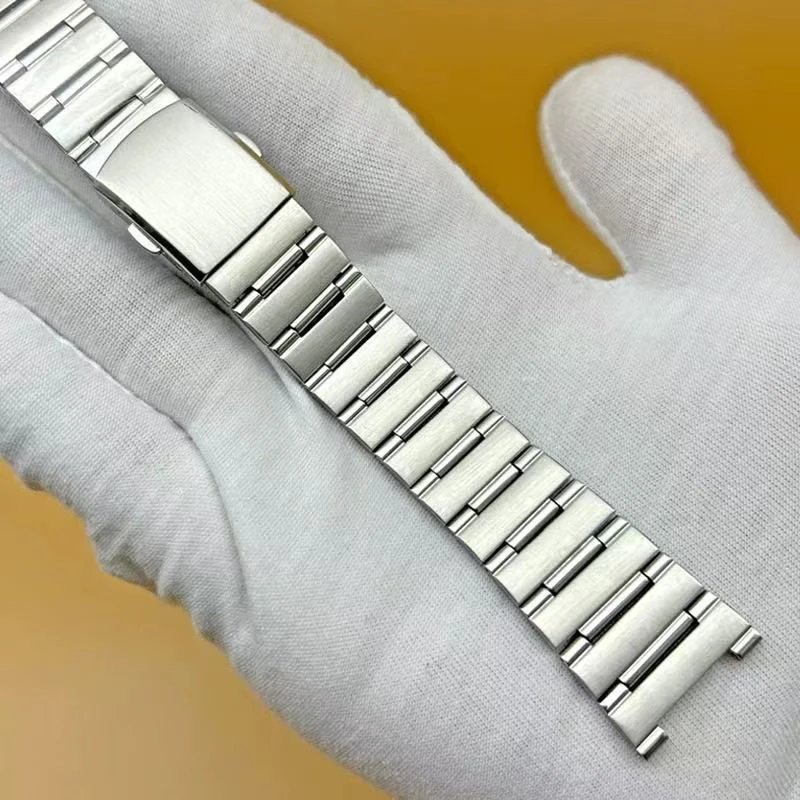 适用多款手表的专用钛合金表带按键快拆工字款弧形接口手表链