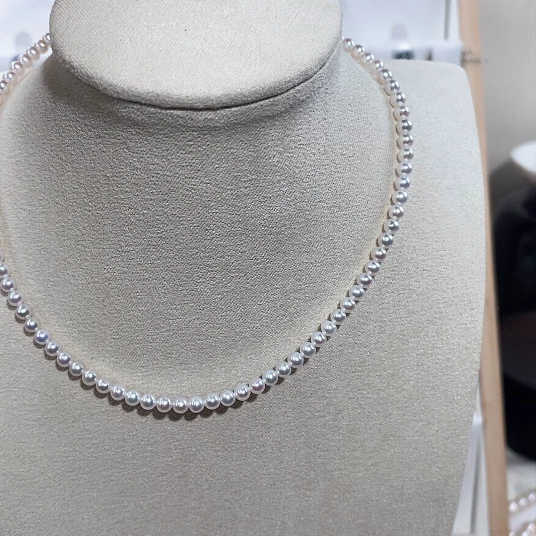 淡水珍珠颈饰银S925镶嵌