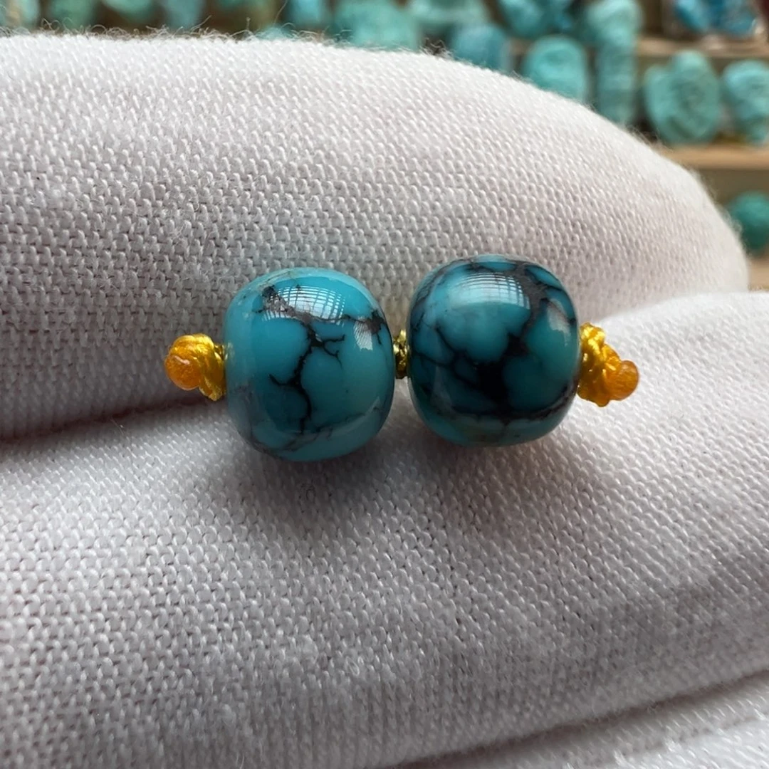 绿松石未镶嵌配饰7.5*6.5