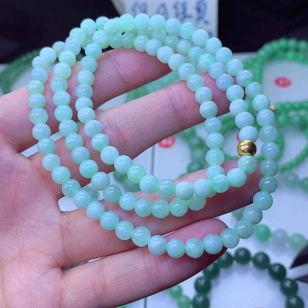 翡翠毛衣链未镶嵌