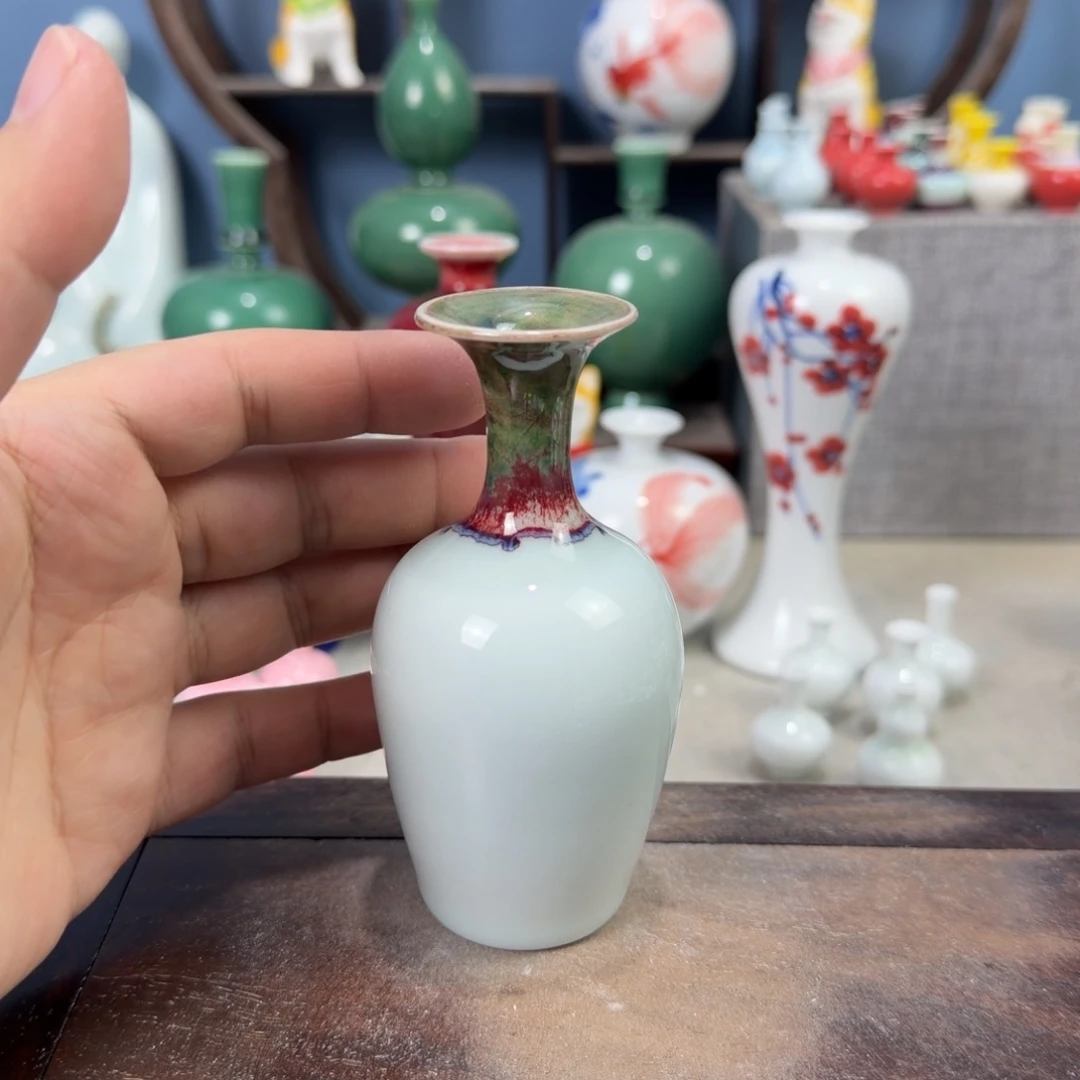 陶瓷手工小花器摆件