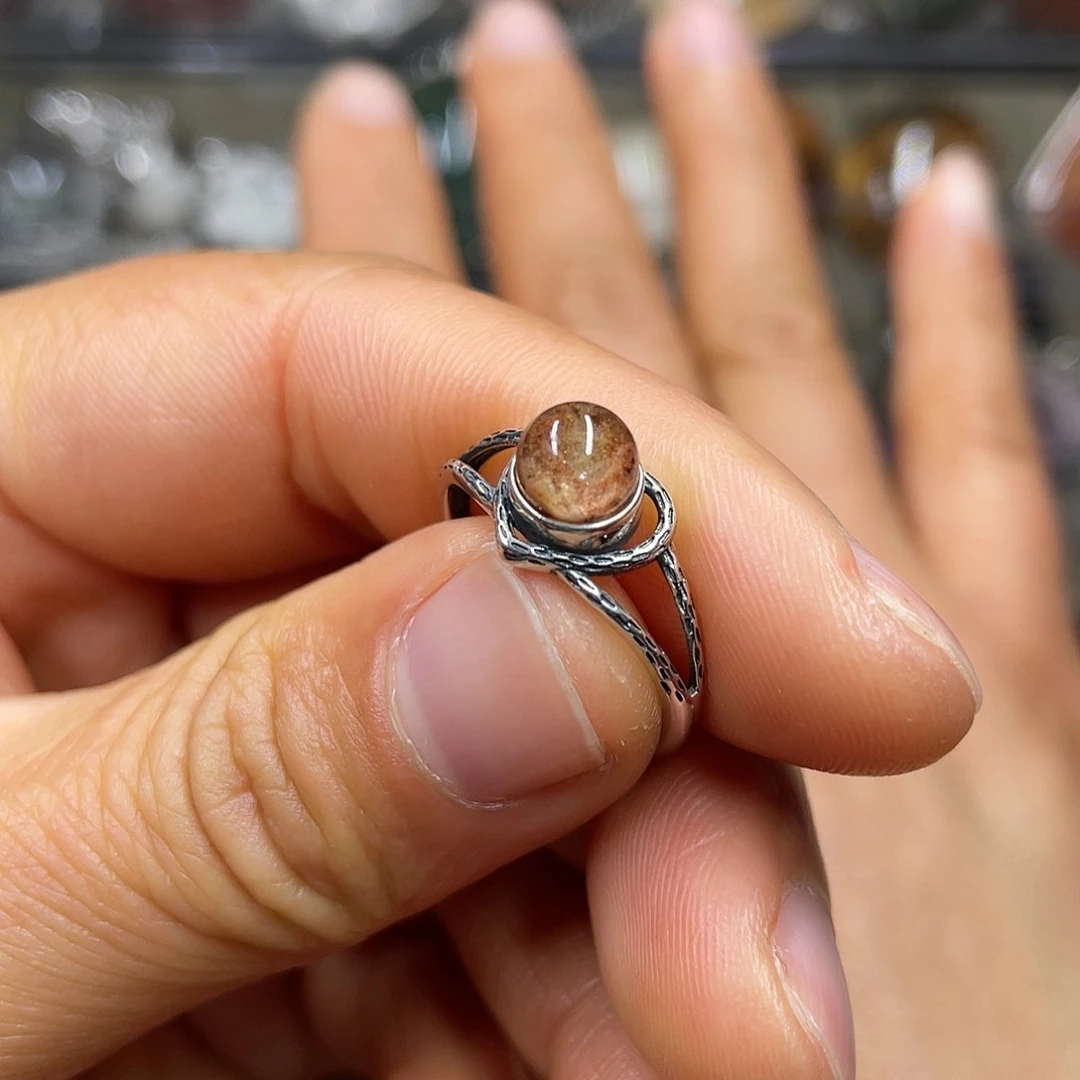 【闪购商品】水晶珠宝半成品银S925镶嵌戒指