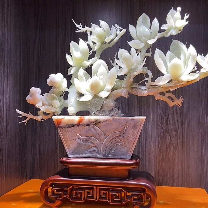 蛇纹石玉（覆膜）合金珠宝奇石