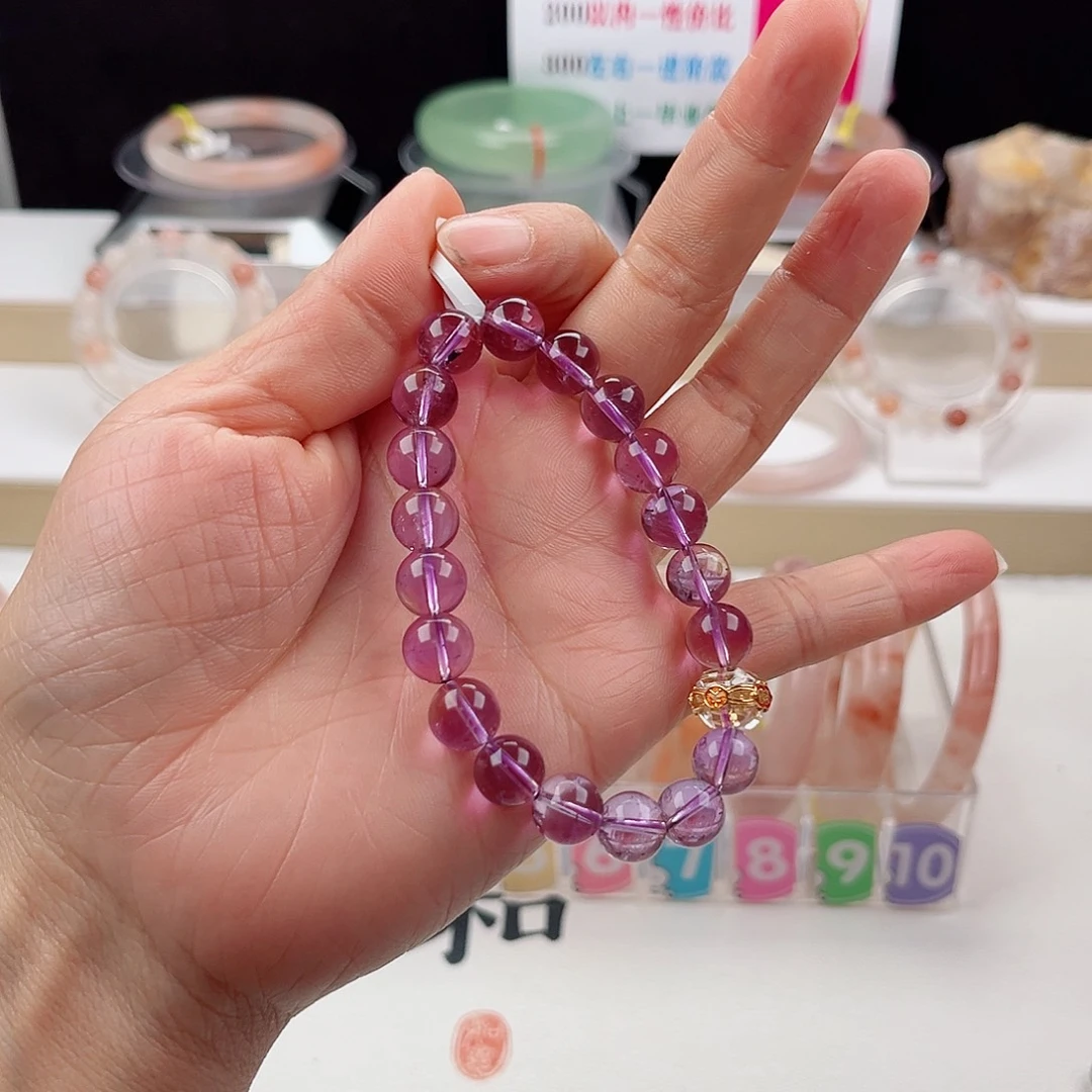 紫晶手串未镶嵌紫水晶