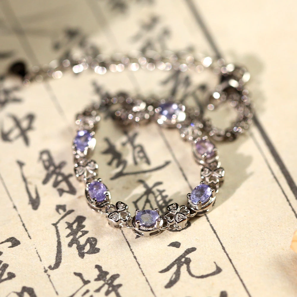 【德巧家】坦桑紫梦星河手链