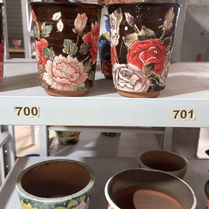 1***0紫砂花盆景德镇陶瓷