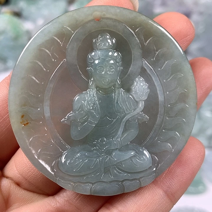 颈饰未镶嵌翡翠大势至菩萨福利福利