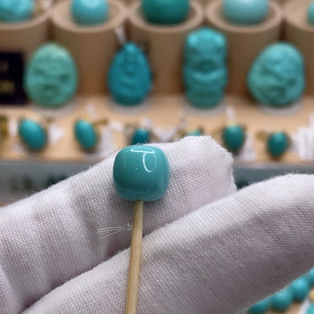 绿松石未镶嵌珠宝奇石9.5mm