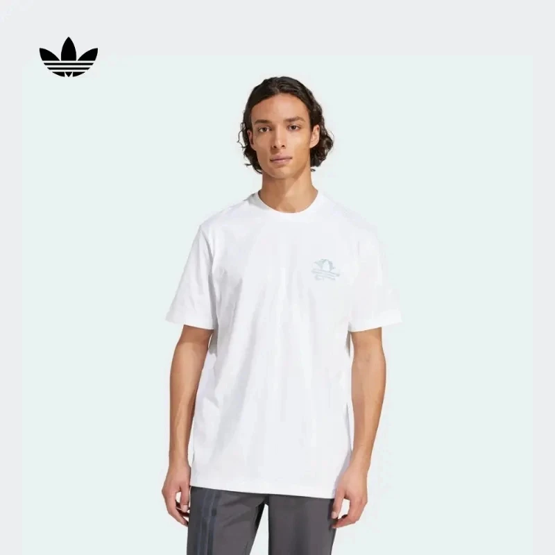 adidas/阿迪达斯经典运动上衣圆领短袖T恤男夏季新款KC4956