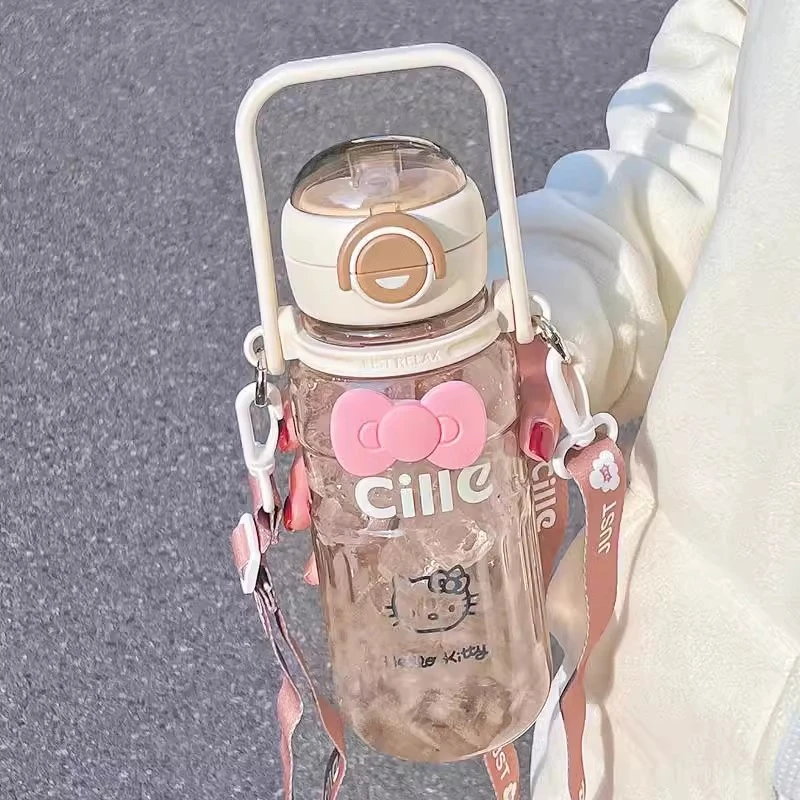 希乐高颜值水杯女生tritan双饮杯子耐高温户外便携大容量运动水壶