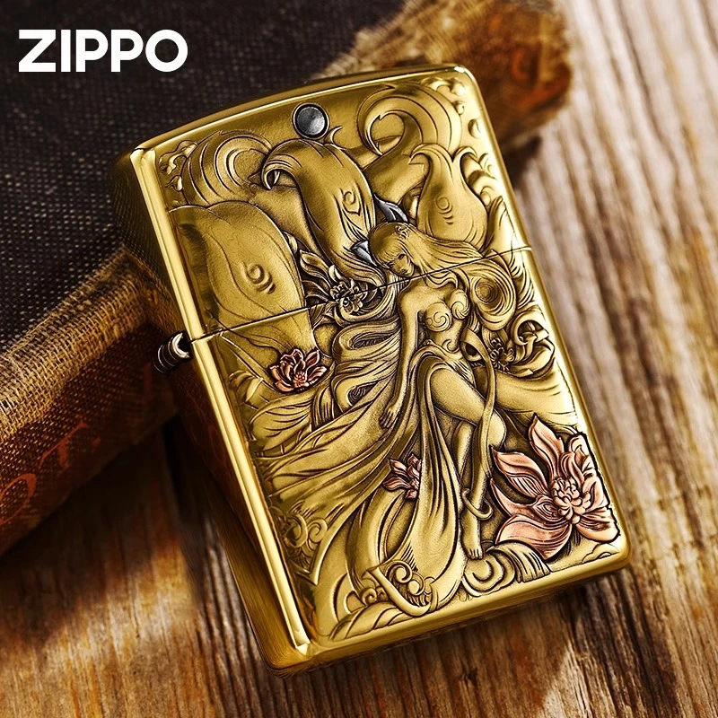 ZIPPO/之宝官方正品蛇女九尾防风打火机正品盔甲送男朋友DY9912FD