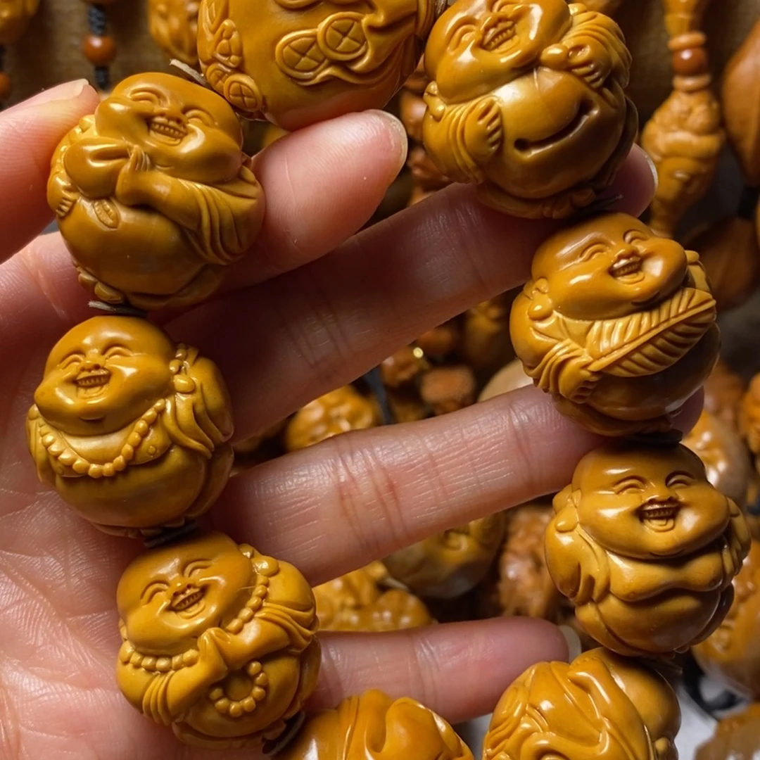 胖***.橄榄核手串/手链精品八大弥勒