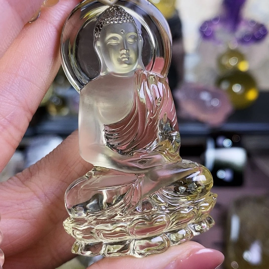 水晶天然水晶吊坠漂亮赠珠链未镶嵌济****