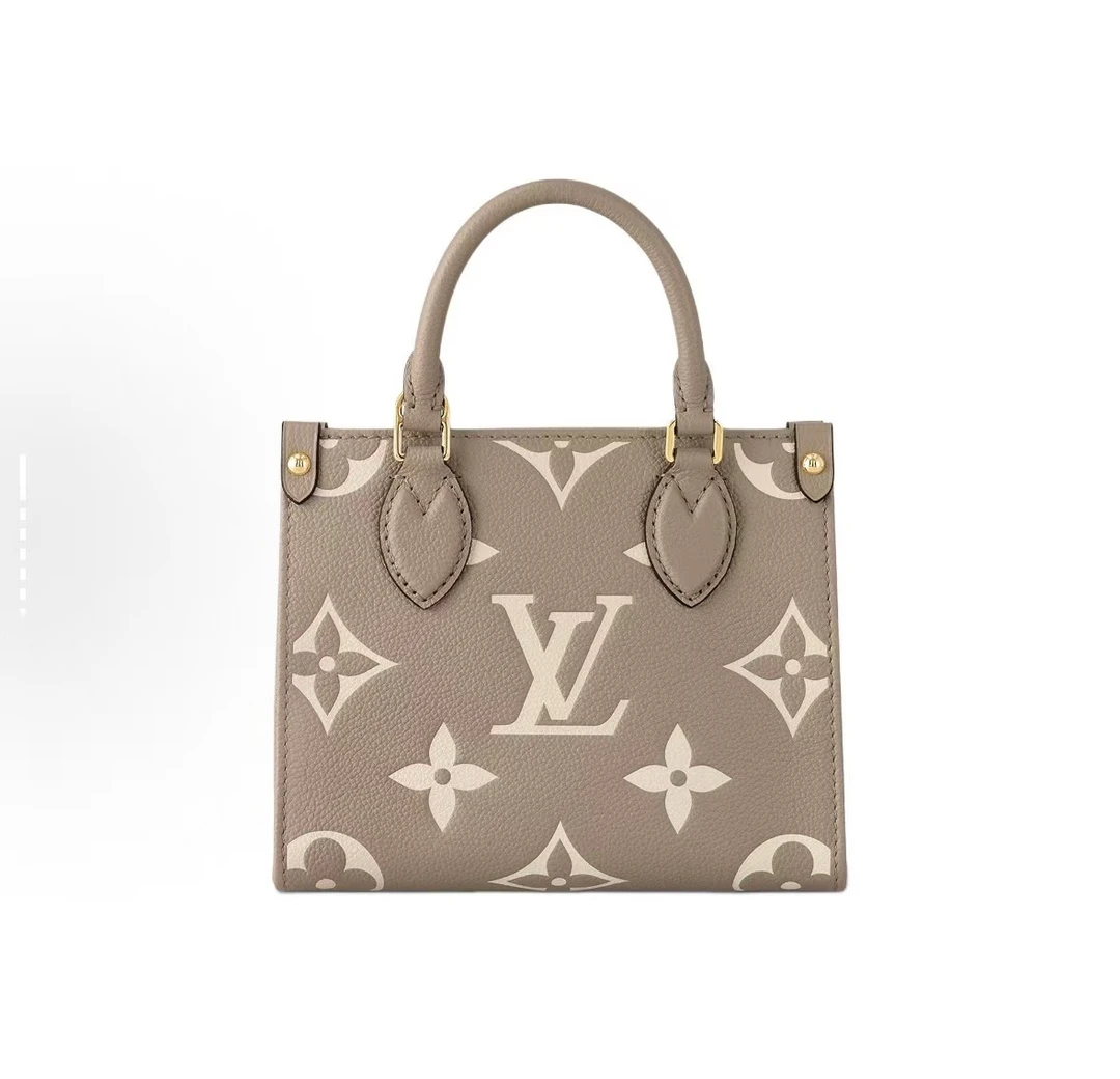 未使用 LouisVuitton/路易威登 onthego bb大象灰 托特包