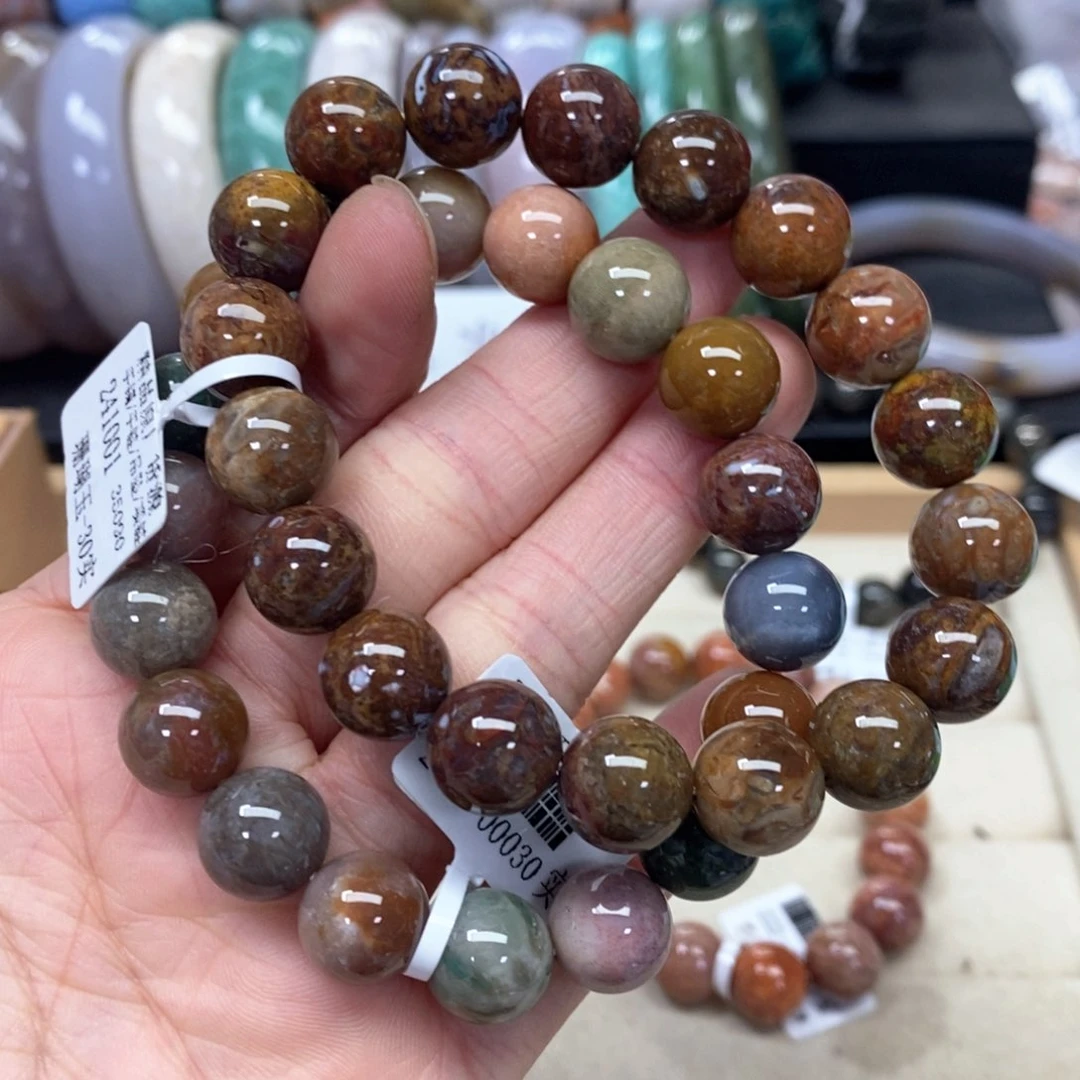 硅化珊瑚（珊瑚玉）手链未镶嵌荆*舞087