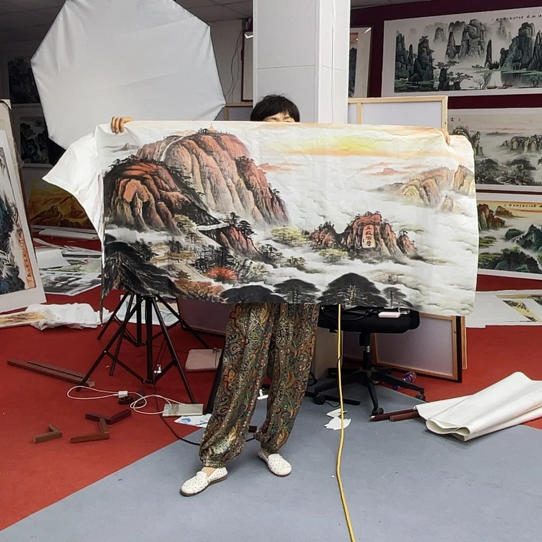 横款泰山挂画 180/70