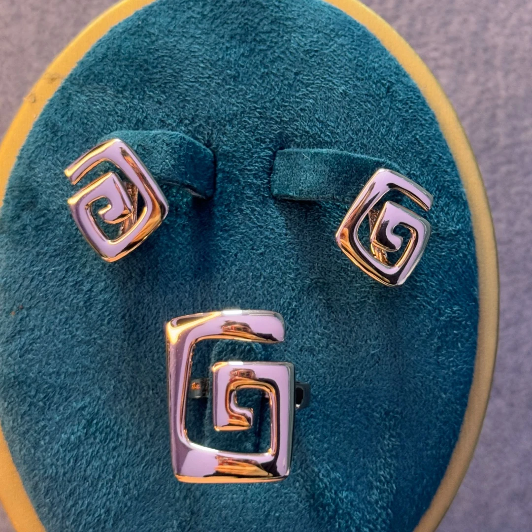 铜合金戒指 G螺旋新款两件套06