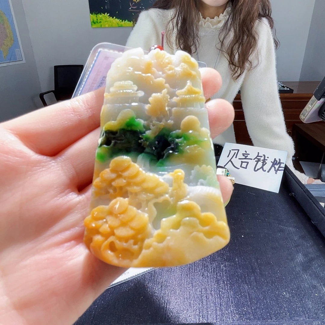 颈饰未镶嵌翡翠翡翠