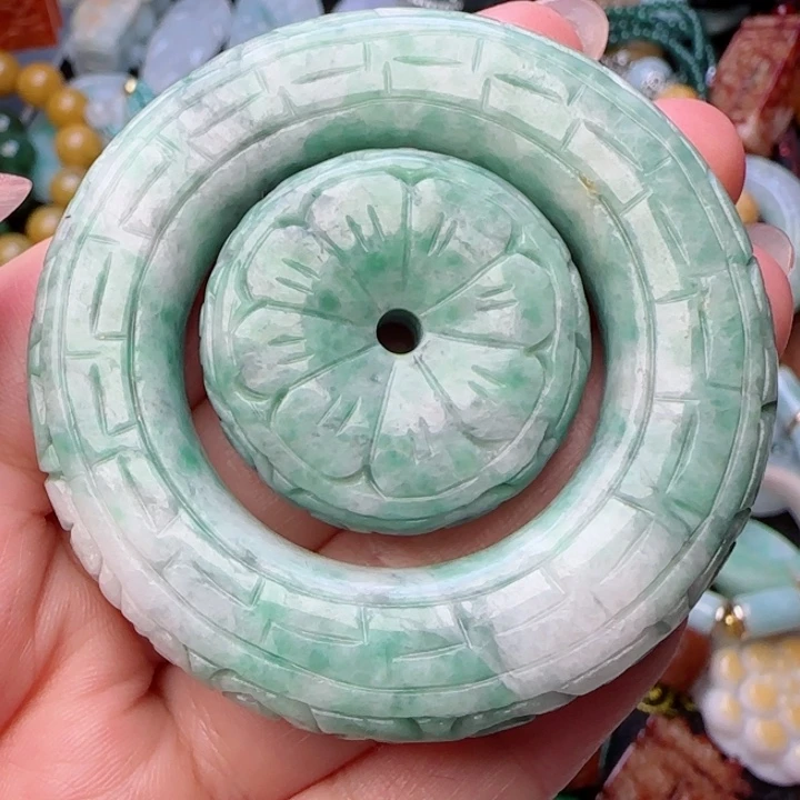 翡翠颈饰未镶嵌用****子天然A货